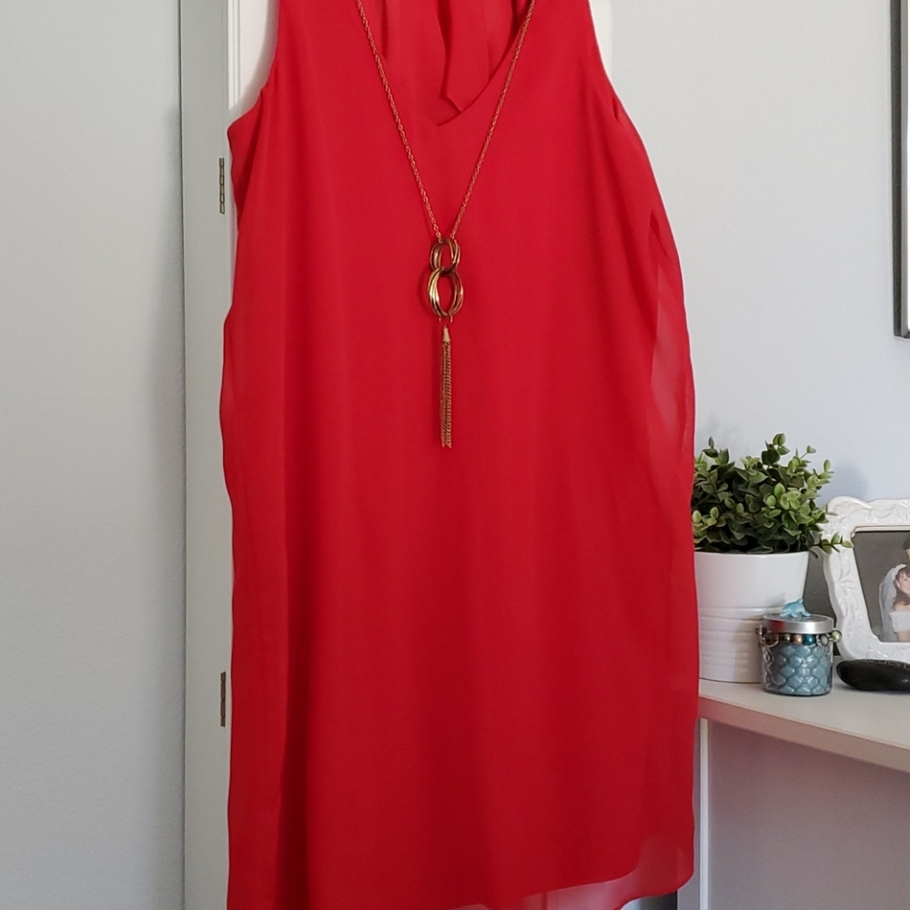 ♥️Beautiful Red, Flowy Dress